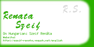 renata szeif business card